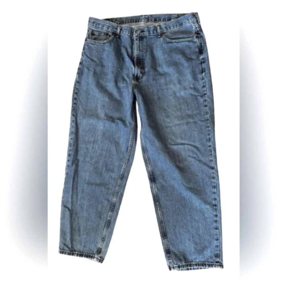 Levi’s 560 Red Tab relaxed fit med wash straight leg MNS jeans SZ 42x32